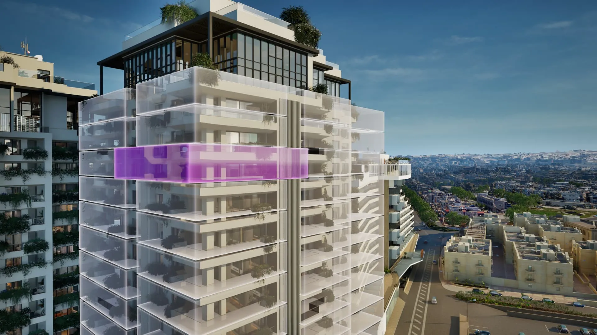 An Exterior Overlaid with a Property Picker Tool, Enabling Users to Customize and Explore the Immersive Tour