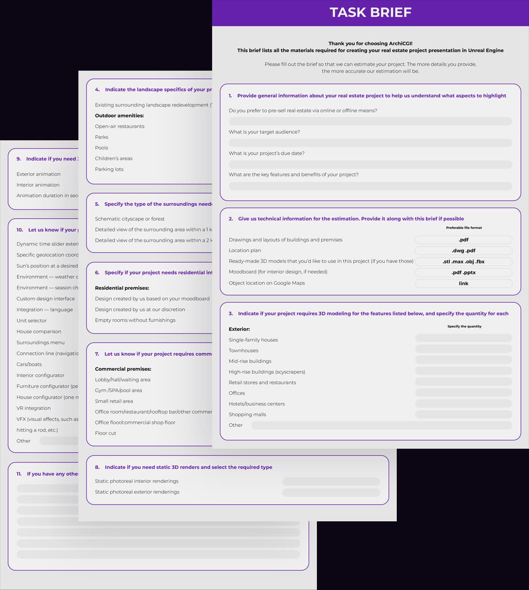 Task Brief Template for an Immersive Tour